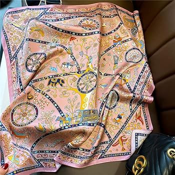 FEIBOON 100% Pure Mulberry Silk Scarfs 27"x27" Square Scarf Women Neckerchief Headscarf hair scar... | Amazon (US)