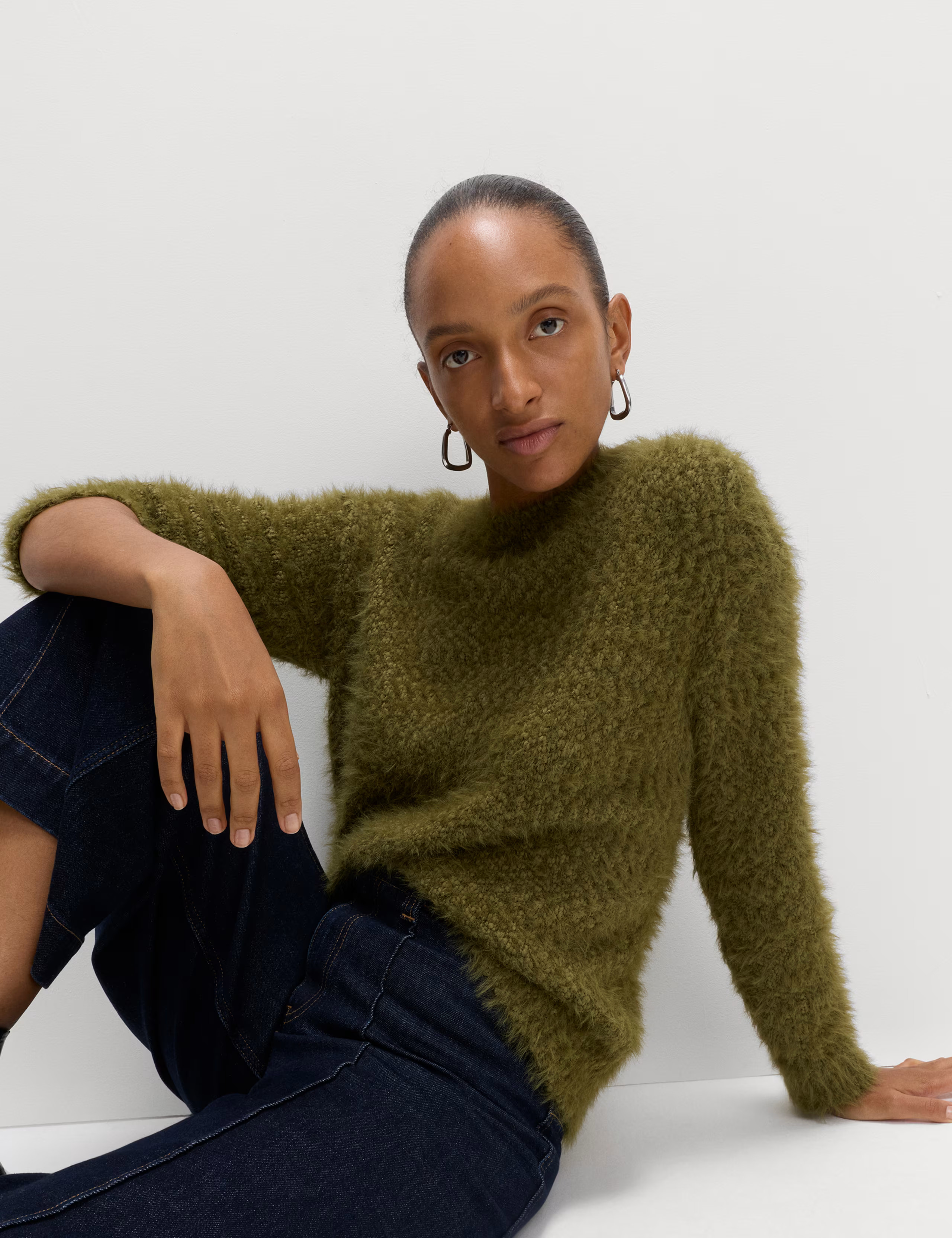 Textured Crew Neck Jumper | Marks & Spencer (UK)
