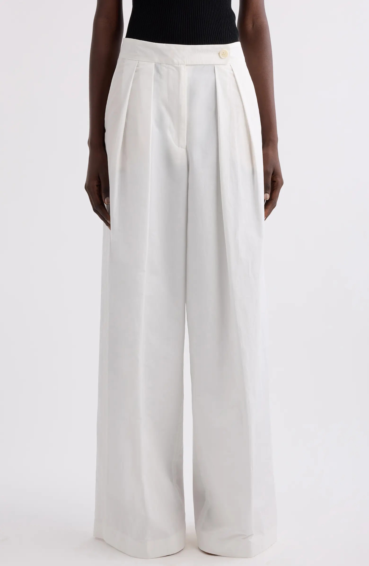 Dries Van Noten Pamplona Pleated Wide Leg Trousers | Nordstrom | Nordstrom