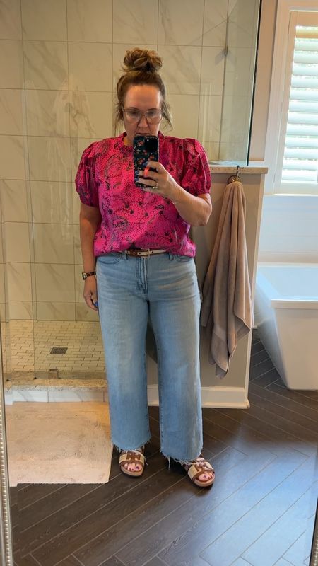 Avara blouse size XL 15% off code NANETTE15
Loving the new Madewell Jean. My first pair! Wearing the 31. I may cute about 3/4 inch off the bottom to create a true ankle. They are sturdy? With slight stretch. 

Gotta get these cool
Slides! I’ve been wearing them nonstop!!



#LTKOver40 #LTKShoeCrush #LTKMidsize
