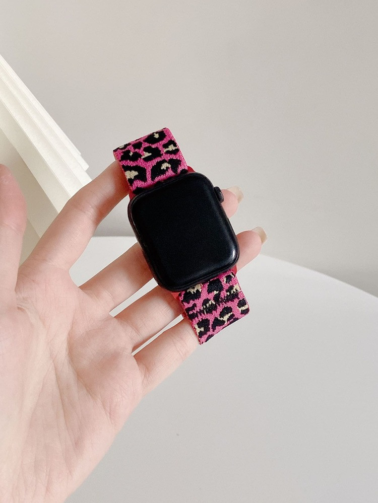 Leopard Nylon Watchband Compatible With Apple Watch | SHEIN