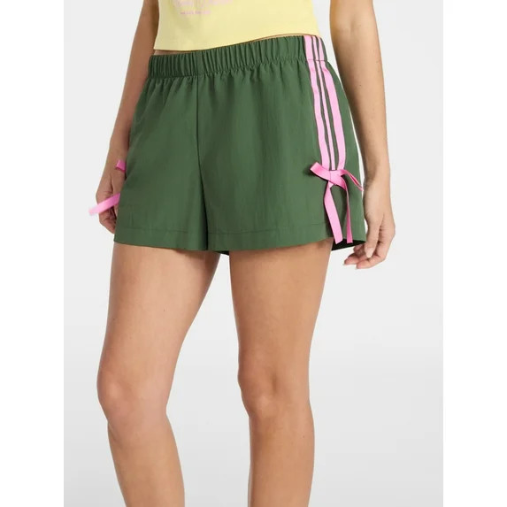 No Boundaries Side Stripe Track Shorts, 3'' Inseam, Women’s XXS-XXL | Walmart (US)