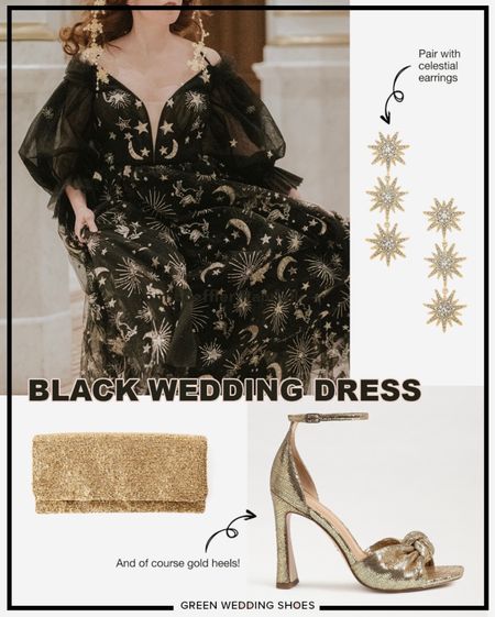 A celestial black wedding dress and how we’d style the look 

#LTKwedding #LTKstyletip
