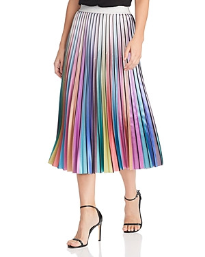 Lucy Paris Rainbow Pleated Midi Skirt | Bloomingdale's (US)