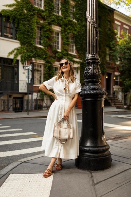 It’s white dress outfit season and today on CharmedByCamille.com I’m rounding up over 40 white summer dresses to add to your closet. 🤍

Shop my exact white dress outfit here and on the blog! 

Dress runs TTS and is beautiful in real life!

#LTKxAnthro #LTKFind #LTKSeasonal