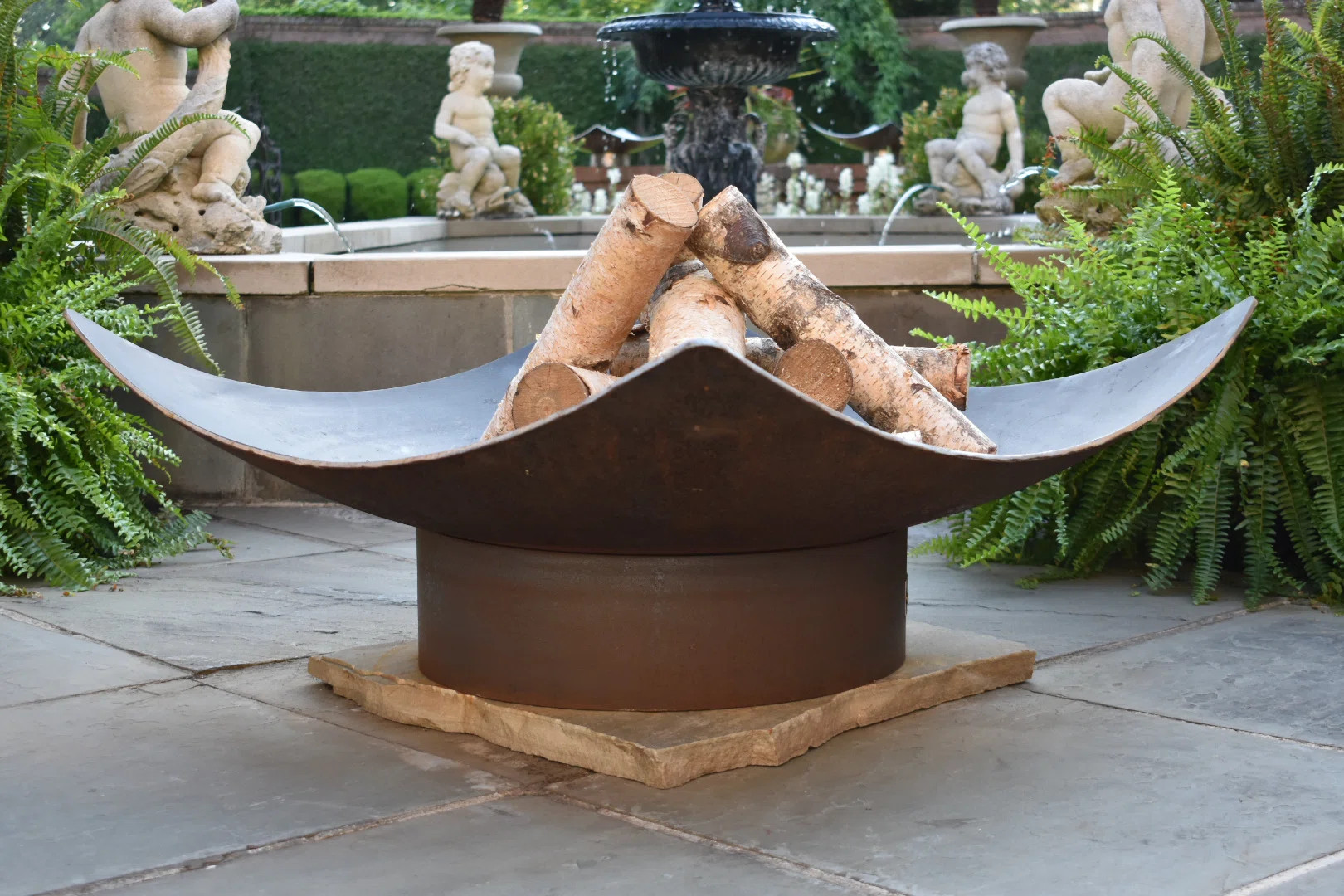 Lussan Steel Wood Burning Fire Pit | Wayfair North America