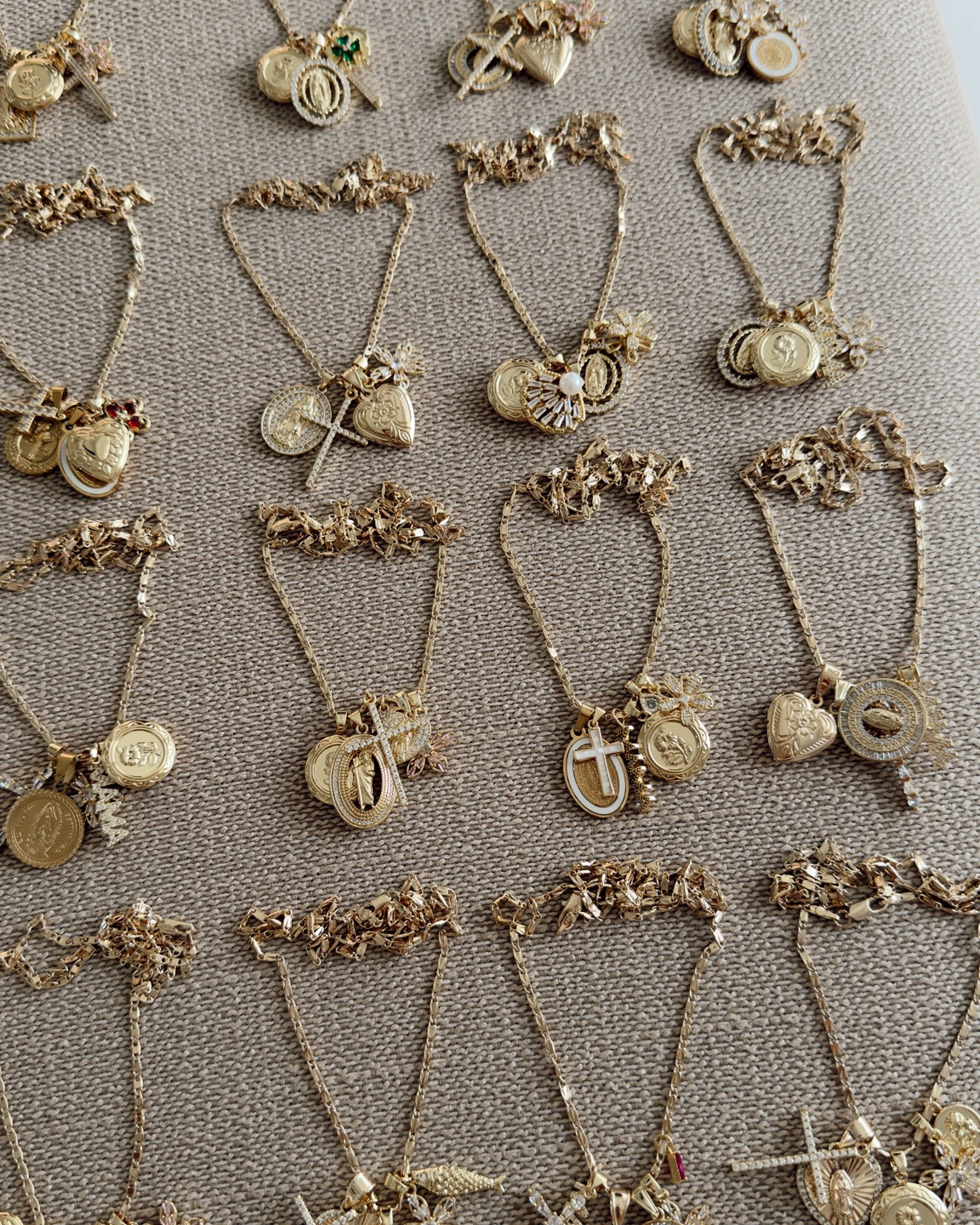 The ever ever asked gold necklaces! All ready for you. ❤️ All gold filled, all customized for you, and each necklace is unique and will never be replicated. Each pendant is blessed and made for you. I’ve worn mine in almost every outfit. You will LOVE it! 

You may also check my NECKLACE highlights on  insta for more info❤️

#LTKmomlife #LTKgrwm #LTKSeasonal