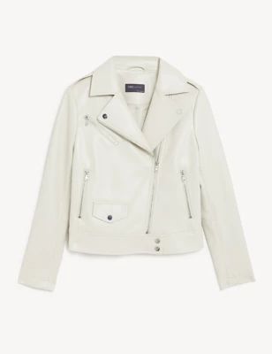 Faux Leather Biker Jacket | M&S Collection | M&S | Marks & Spencer IE