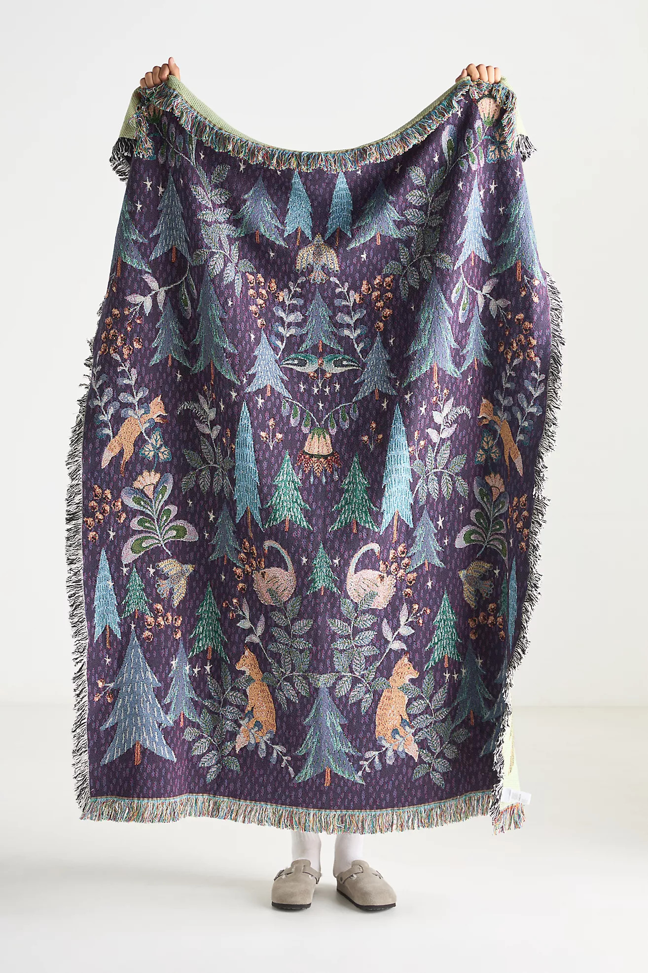 Willa Cotton Woven Throw Blanket | Anthropologie (US)