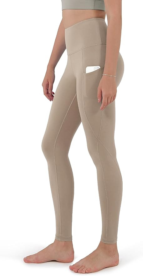 ODODOS Women's High Waisted Yoga Leggings with Pockets, Tummy Control Non See Through Workout Ath... | Amazon (US)