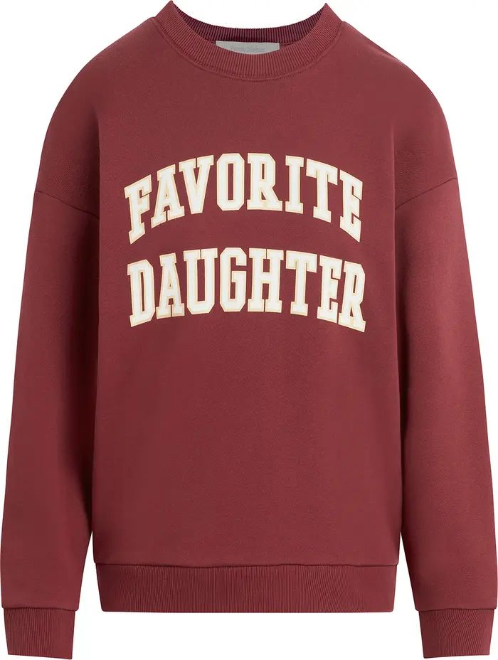 Favorite Daughter Collegiate Cotton Blend Sweatshirt | Nordstrom | Nordstrom