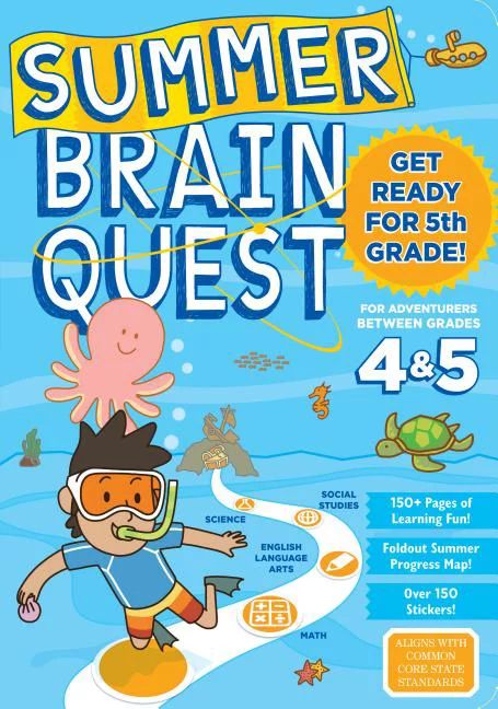 Summer Brain Quest: Between Grades 4 & 5 - Paperback | Walmart (US)