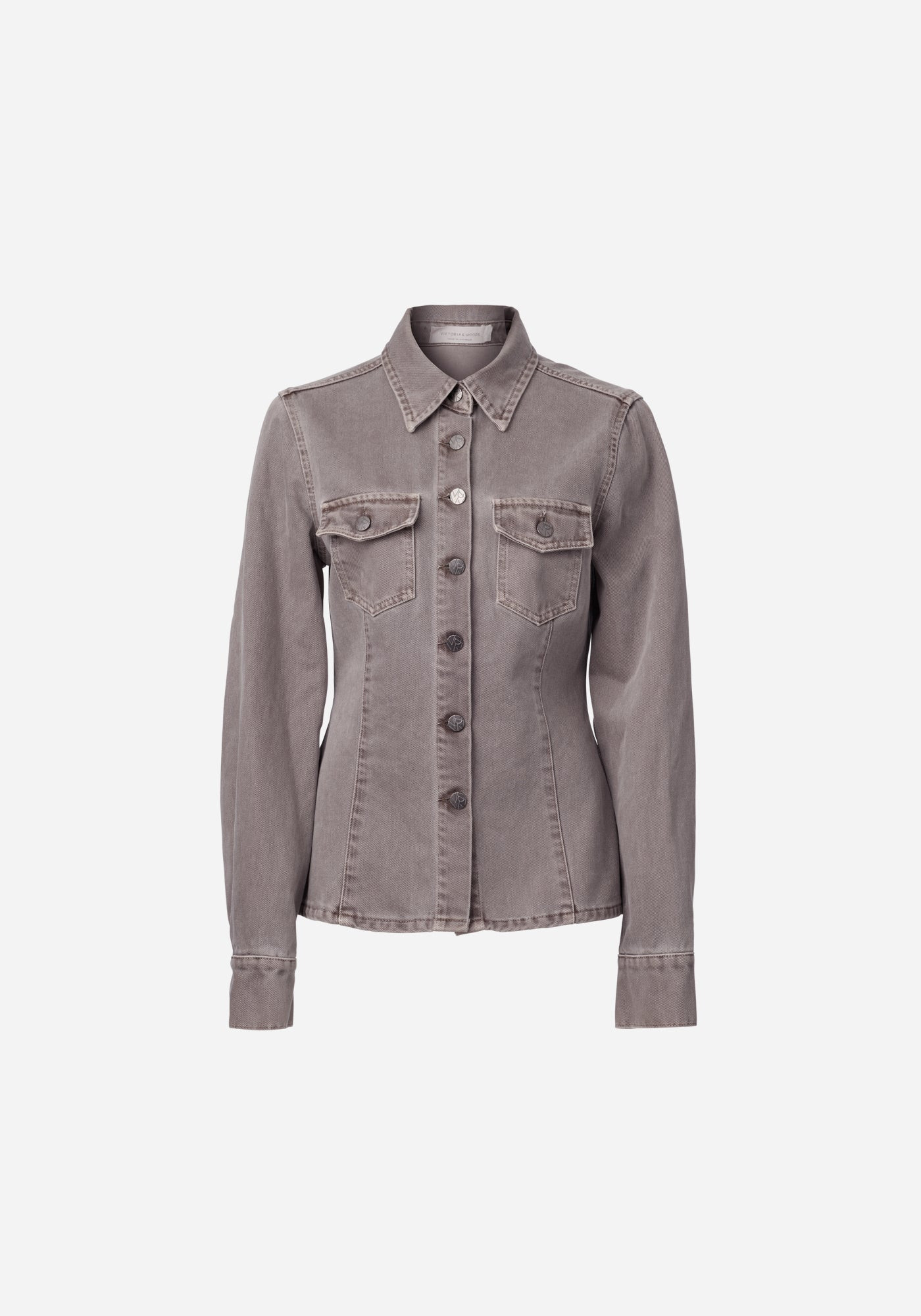 Spartacus Denim Jacket  IN GREY | SHIRTING | VIKTORIA & WOODS - Viktoria & Woods | Viktoria & Woods