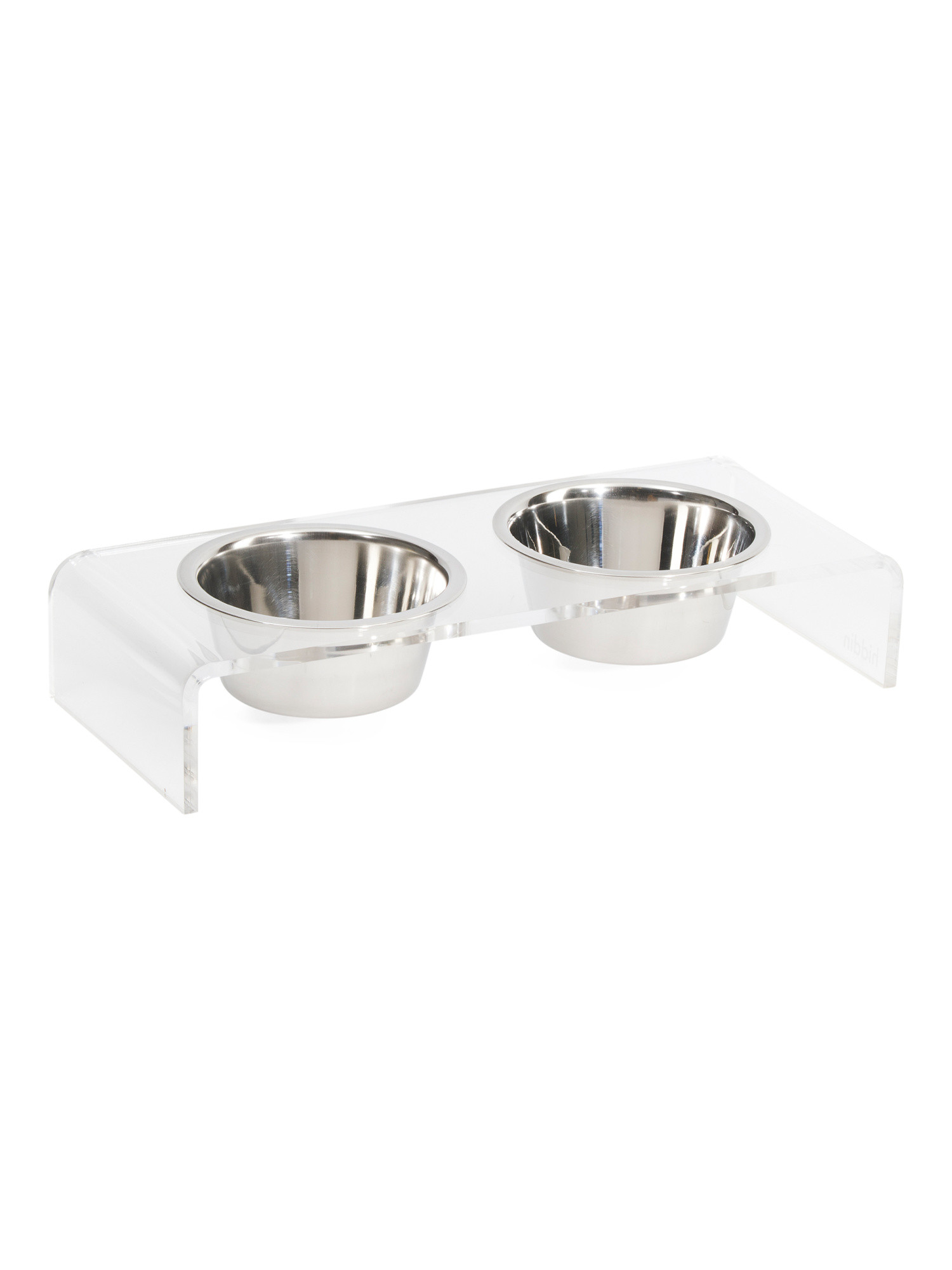 Small 1qt Double Bowl Pet Feeder With Clear Stand | Home | Marshalls | Marshalls