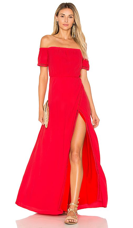 Lovers + Friends Havana Maxi in Red. - size L (also in M) | Revolve Clothing