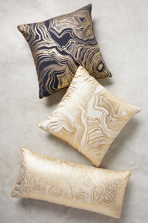 Gleaming Rings Pillow | Anthropologie (US)