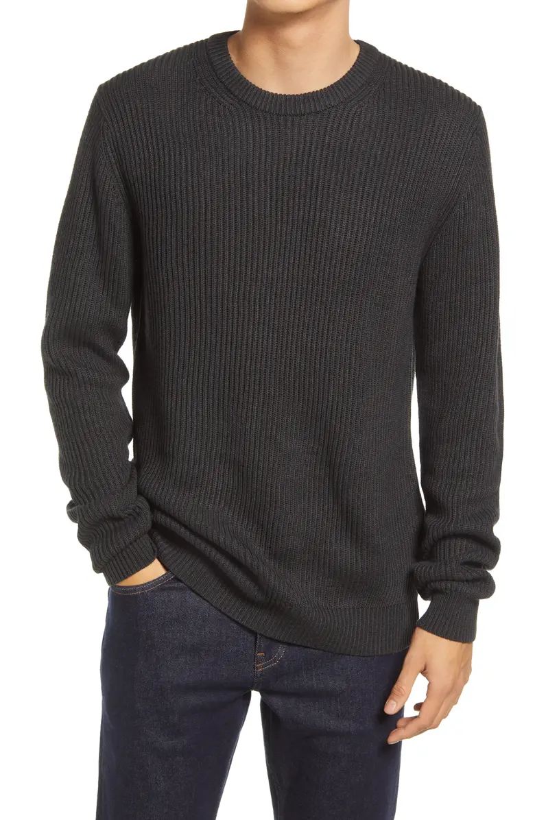 Size InfoTrue to size.Details & CareClassic ribbed stitching defines this versatile crewneck swea... | Nordstrom