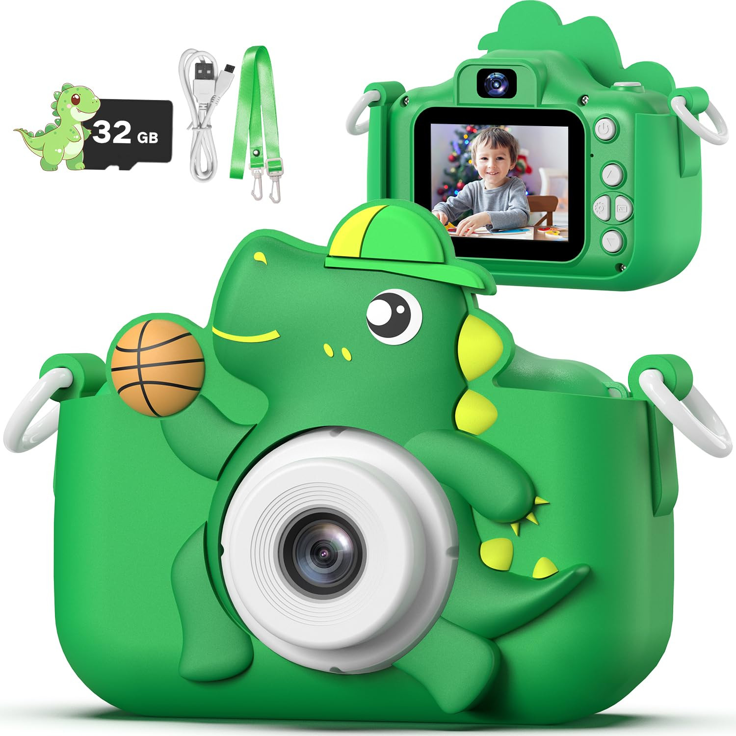 Masterbee Dinosaur Toys Camera for Kids Age 3-12, 1080P HD Kids Digital Camera, Christmas/Birthda... | Amazon (US)