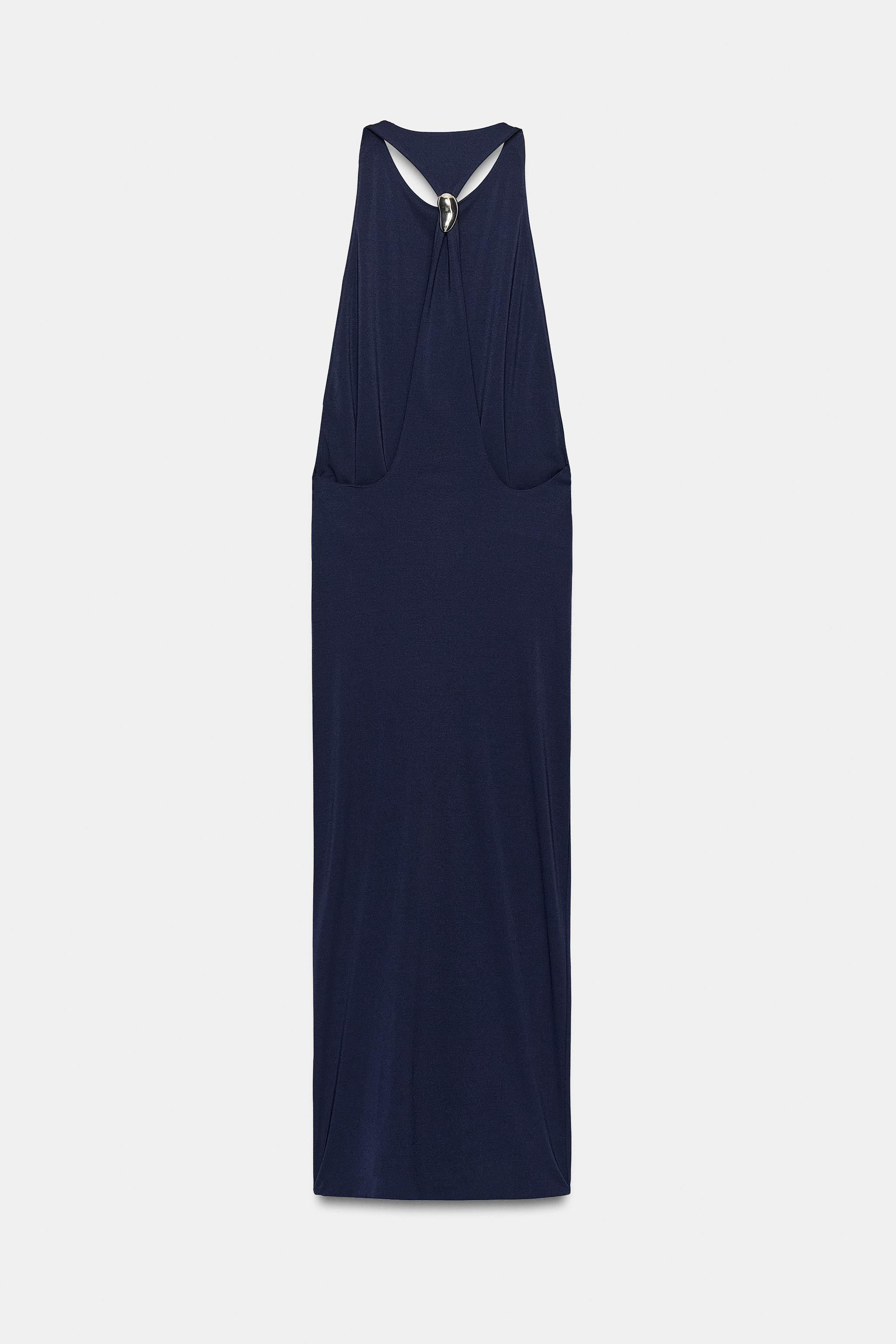 MIDI DRESS WITH APPLIQUÉ | Zara US