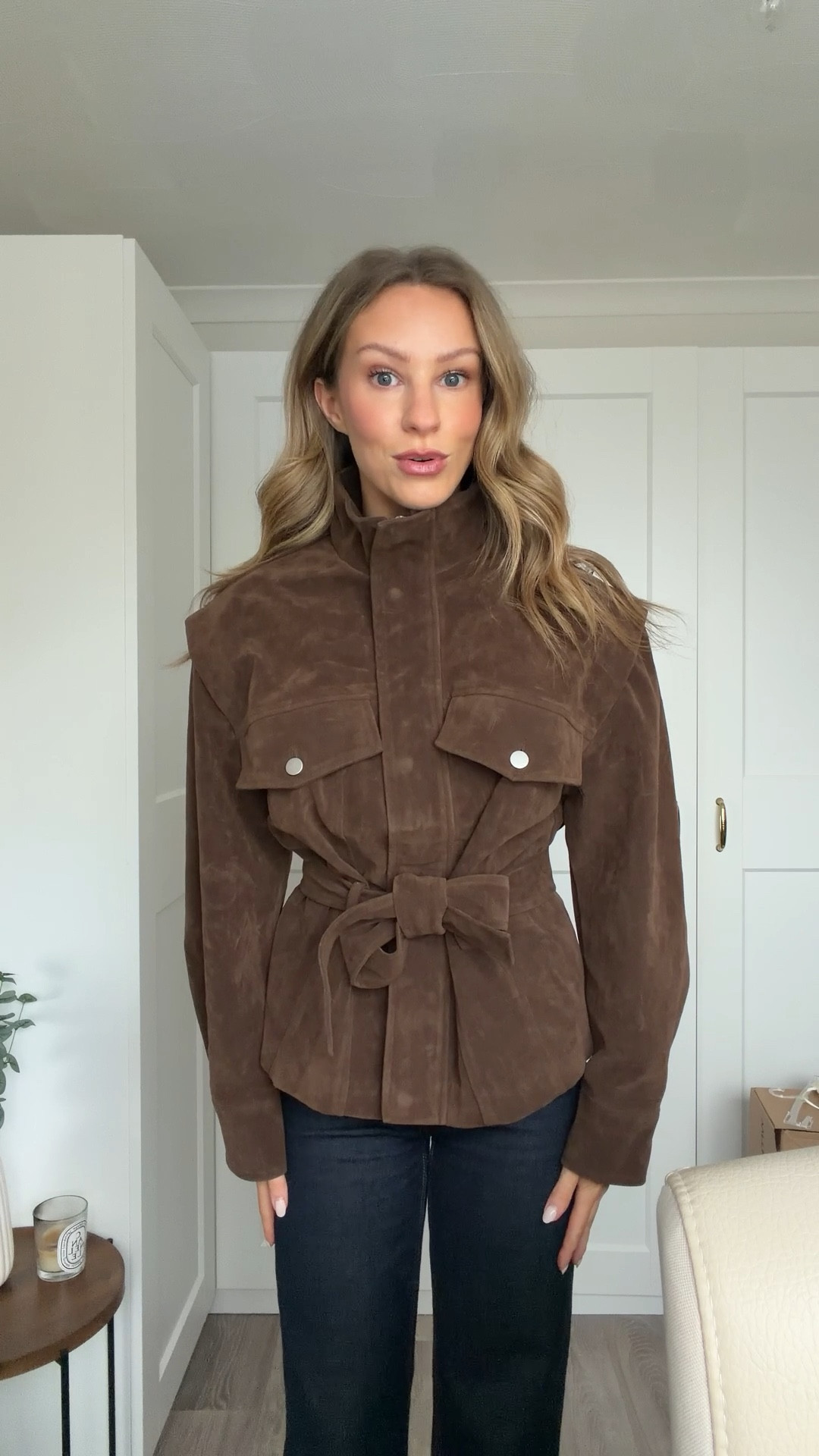 I’m wearing a size S for reference 

Spring jacket, faux suede jacket, cropped jacket 

#LTKuk #LTKspring #LTKstyletip