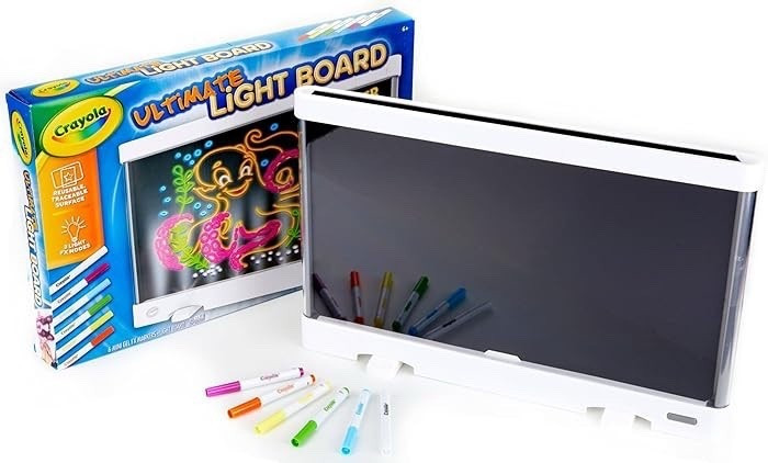 This light board is so cool! You can take the black part out and trace things or freestyle and draw your own art