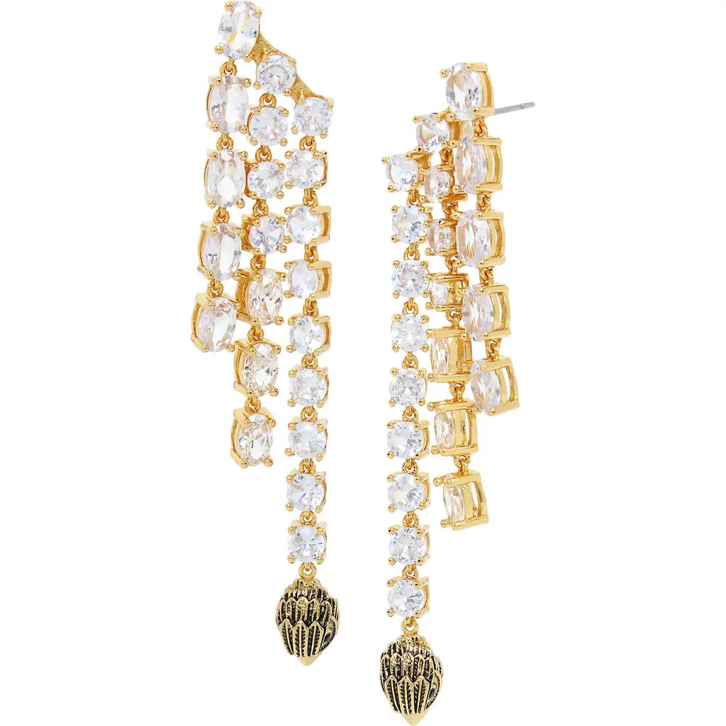 Kurt Geiger London Eagle Charm Crystal Drop Earrings in Gold/Crystal at Nordstrom Rack | Nordstrom Rack
