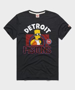The Simpsons Bart x Detroit Pistons | Men's NBA T-Shirt | Homage