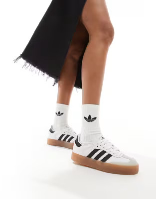 adidas Originals Sambae sneakers in white and black | ASOS (Global)