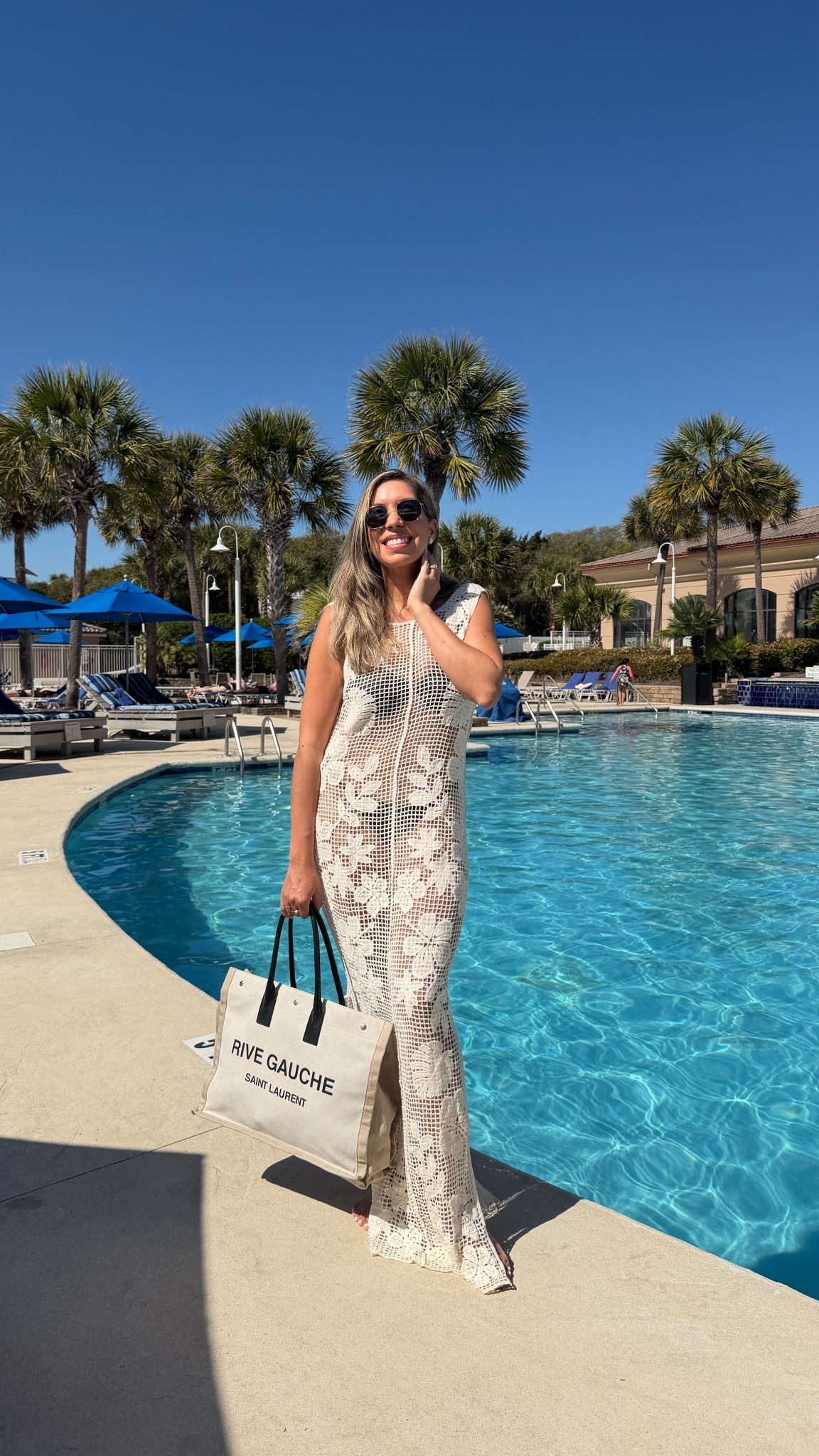 This might be my favorite poolside look lately 🤍 Light, effortless, and gives that designer resort feel without trying too hard.

The crochet detail is so pretty in person and the fit is just… flattering in all the right places ✨

Paired it with my go-to @Vivrelle tote and sunnies for that easy, elevated look.



#LTKStyle #LTKTravel #ResortStyle #VacationOutfit #LTKSeasonal #LTKFinds #SummerStyle #NeutralStyle #CoastalStyle #EffortlessStyle #LTKItBag
