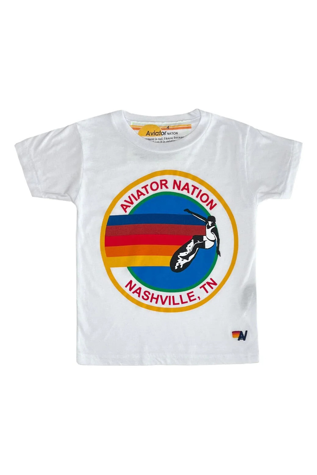 AVIATOR NATION NASHVILLE KIDS TEE - WHITE | Aviator Nation