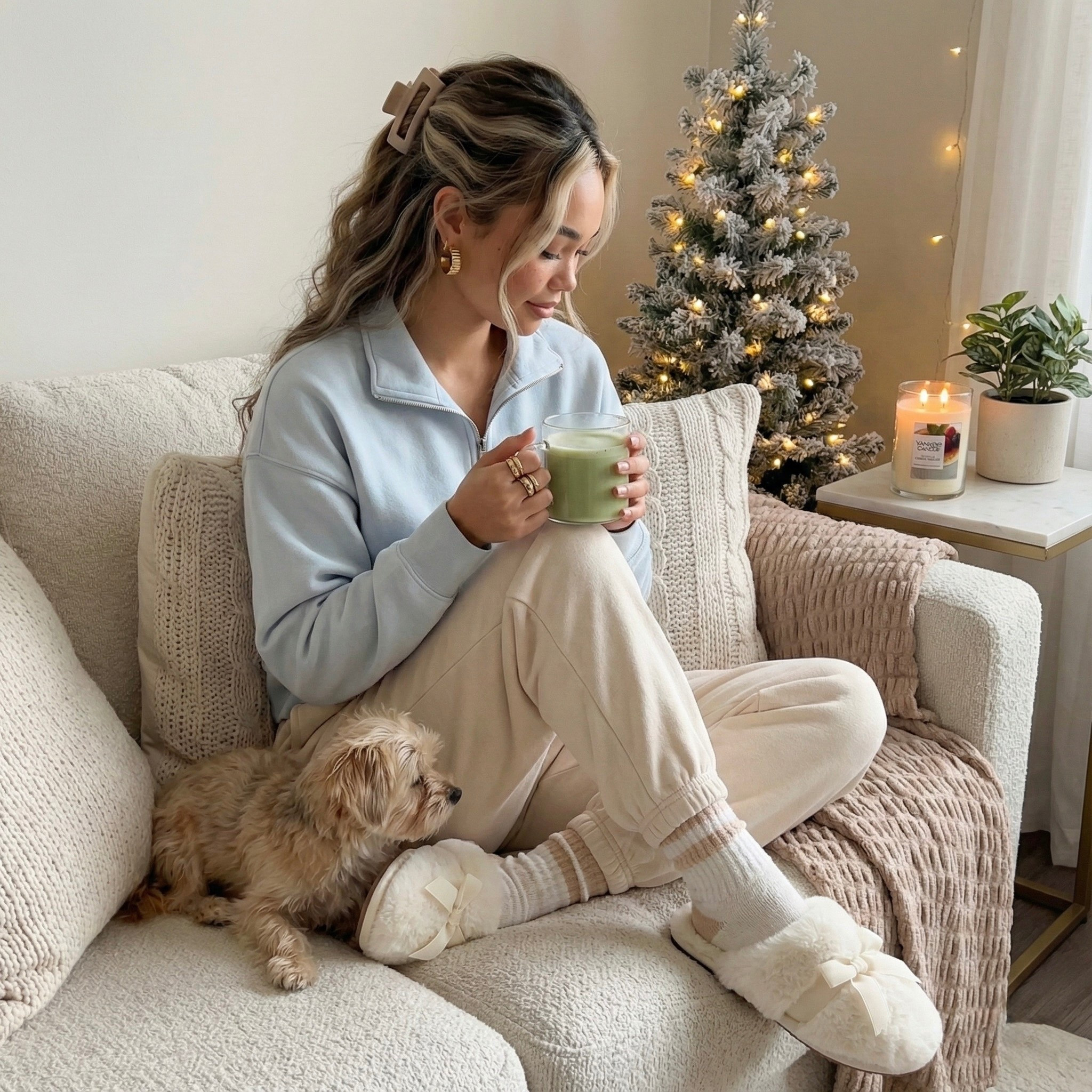 Cozy Black Friday morning ☁️✨
Everything I’m wearing + my fave slippers + candle are all on sale today.
Linked for you 💗

Most of these are Black Friday sale items + sizes are already going fast — linking everything before it sells out!

#LTKBlackFriday
#LTKWinterStyle
#LTKCozy
#LTKLoungewear
#LTKUnder50

Home

#LTKFinds

#NeutralStyle
#CozyOutfits
#WinterOutfitInspo
#HolidayVibes


#LTKCyberWeek #LTKGiftGuide #LTKSaleAlert #LTKHoliday #LTKHome