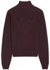 Valiant lace-trim wool top | Harvey Nichols