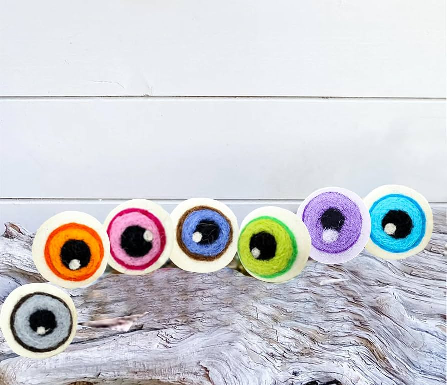 Amazon.com: Halloween Decorations-Felt Eyeballs- Halloween Monster Eyes Halloween Props Eyeballs ... | Amazon (US)
