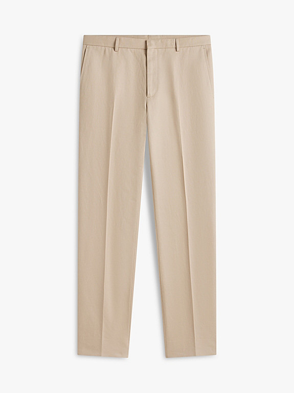 Regular Fit Bügelfalten-Hose aus Leinenmix | Tommy Hilfiger (DE)