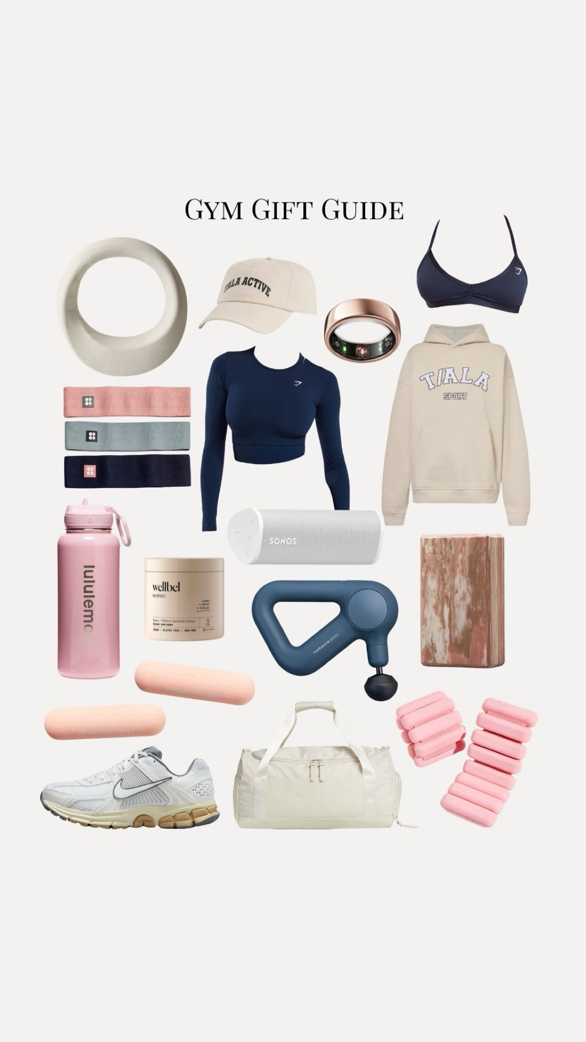 Gifts for the gym girly in your life 🫶🏼

Gymshark, massage gun, speaker, yoga block, weights, OURA ring, resistance bands, gym bag, Nike trainers, supplements, cap, Tala hoodie, Lululemon water bottle

#LTKuk #LTKgiftguide #LTKfitness