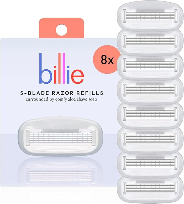 Billie Women’s Razor Refill Blades 5-Blade Cartridges - 8 count | Amazon (US)