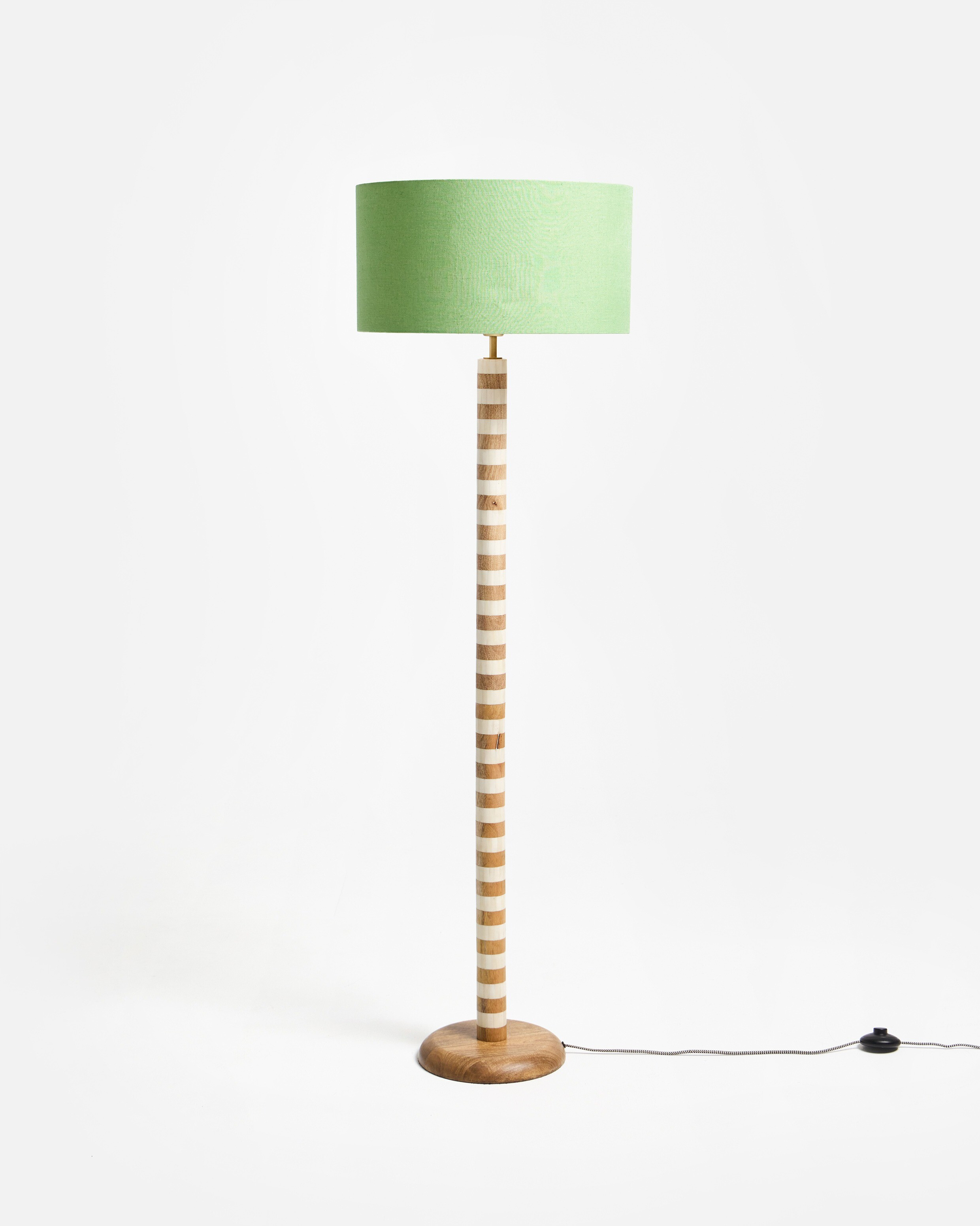 Rayas Striped Wooden Floor Lamp | Oliver Bonas | Oliver Bonas (Global)