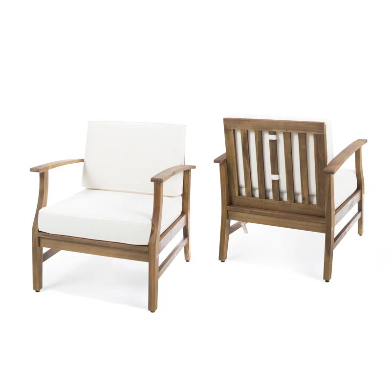 Saybrook Acacia Outdoor Lounge Chair (Set of 2) | Wayfair North America