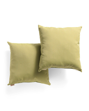 Made In Usa 18x18 Set Of 2 Indoor Outdoor Pillows | TJ Maxx