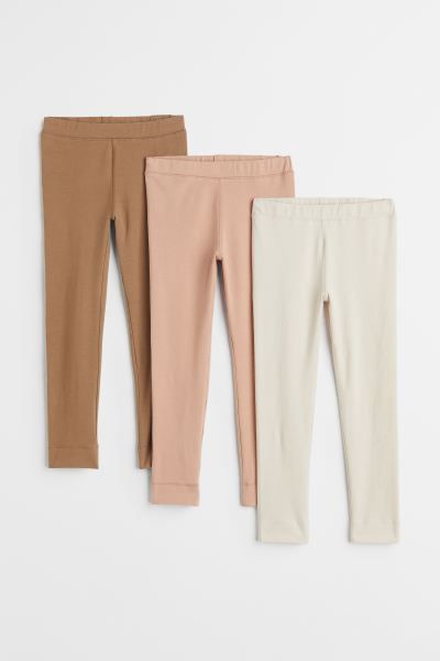 3-pack Cotton Leggings | H&M (US + CA)