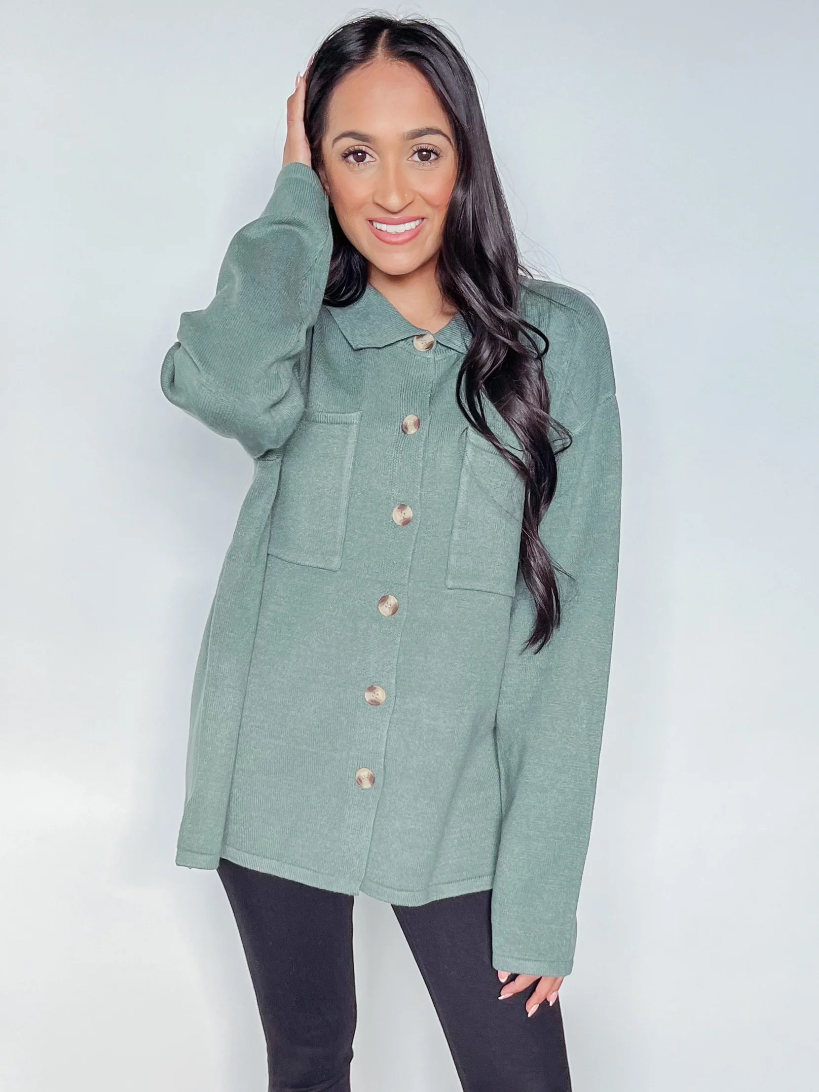 SO SOFT SWEATER SHACKET | Harper's Den