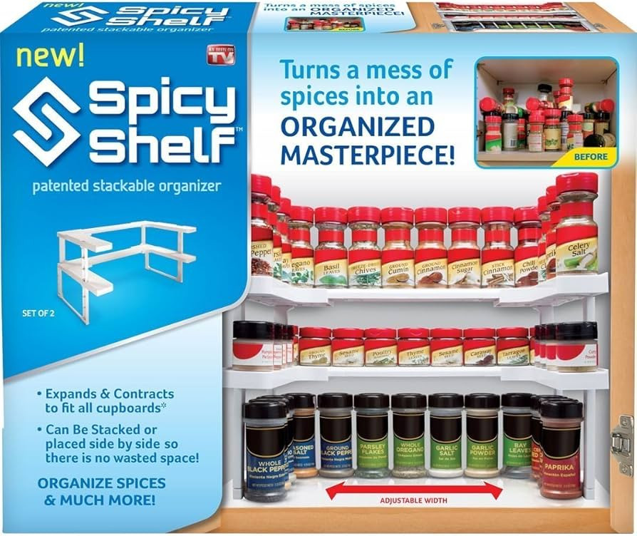 Spicy Shelf Patented Spice Rack and Stackable Organizer | Amazon (US)
