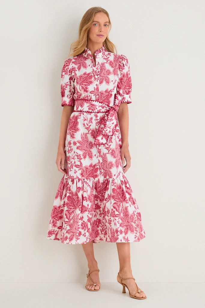 Hibiscus Floral Whipstitch Felicity Maxi Dress | Tuckernuck (US)