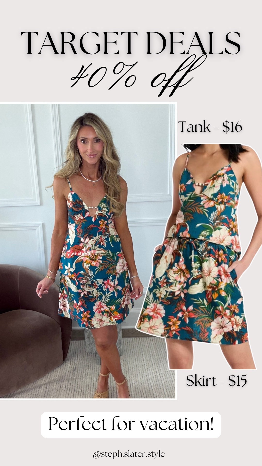 The cutest two-piece set for vacation!
