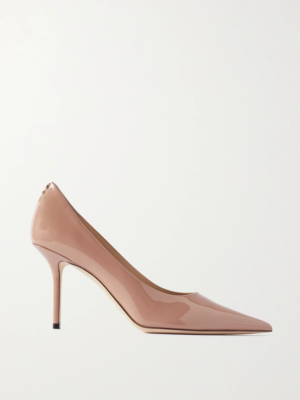 Jimmy Choo - Love 85 Patent-leather Pumps - Neutral | NET-A-PORTER (UK & EU)
