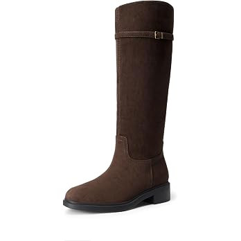 DREAM PAIRS Knee-High Buckle Strap Riding Boots | Amazon (US)