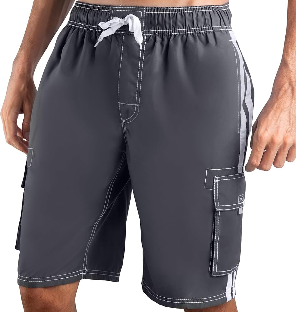 Kanu Surf Men's Barracuda Swim Trunks, 9" Inseam (Regular & Extended Sizes) | Amazon (US)