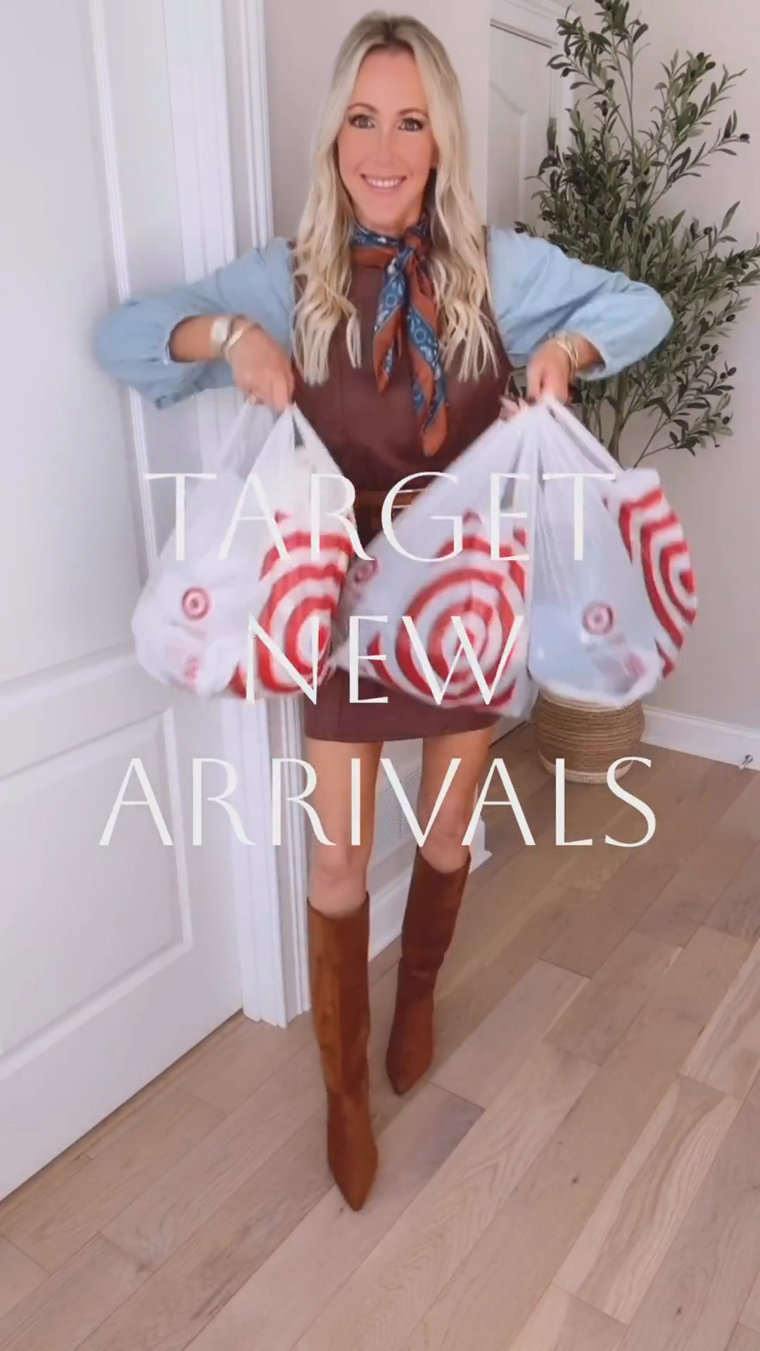 Fall outfit haul // brand new at Target! Obsessed with these new arrivals from Target! This chambray top + barrel jean combo is a fave of mine right now! These studded barrel jeans have been a hot seller! Love them paired with this viral duster cardigan and sweater vest! This classic sweater dress is perfect for Thanksgiving- love paired with a blazer and knee high boots! This sherpa set is the comfiest travel outfit for this holiday season! And this cable knit crewneck is legging-friendly and so cozy! All affordable and so cute for fall!🍂😍  Which fall outfit is your favorite?👇🏻

#LTKStyleTip #LTKWorkwear #LTKFindsUnder50