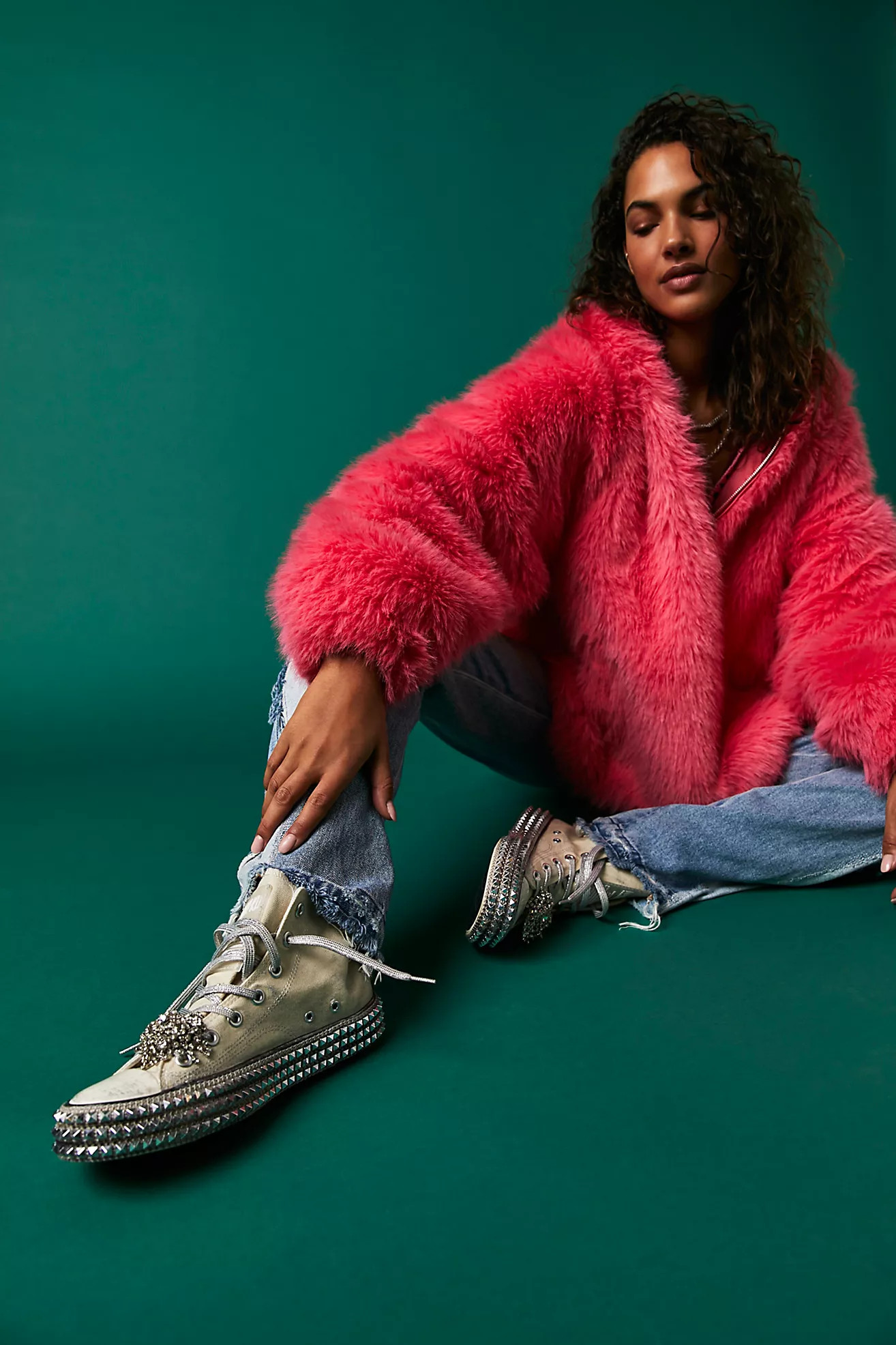 Cruise Studded Hi Top Sneakers | Free People (Global - UK&FR Excluded)