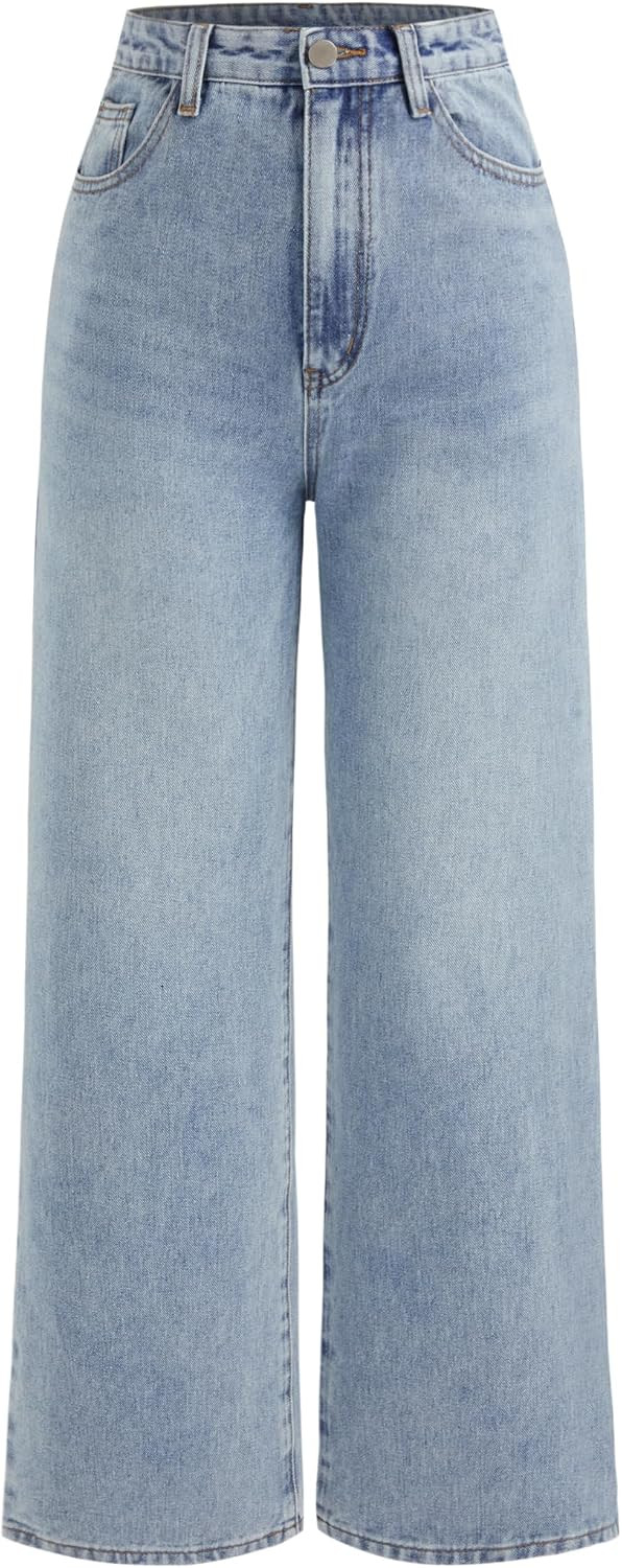 CIDER Wide Leg Jeans for Women High Waisted Denim Pants | Amazon (US)